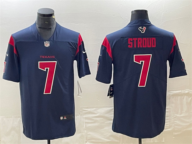 Men's Houston Texans #7 C.J. Stroud Navy Color Rush Vapor Untouchable Football Stitched Jersey
